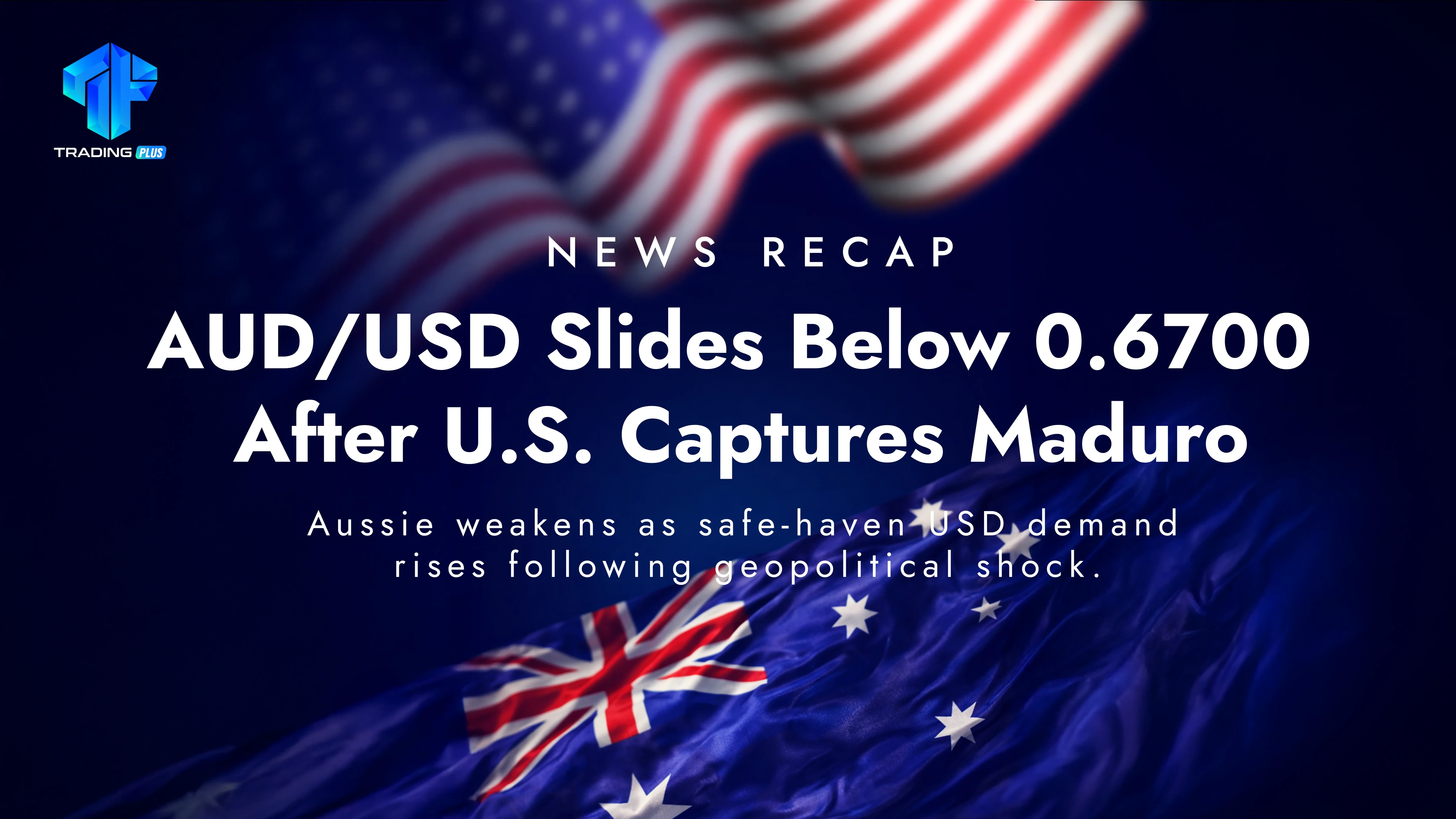 AUD/USD Drops Below 0.6700 as Risk-Off Sentiment Boosts US Dollar